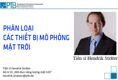 Tham dự khóa đào tạo trực tuyến về Thiết bị mô phỏng năng lượng mặt trời